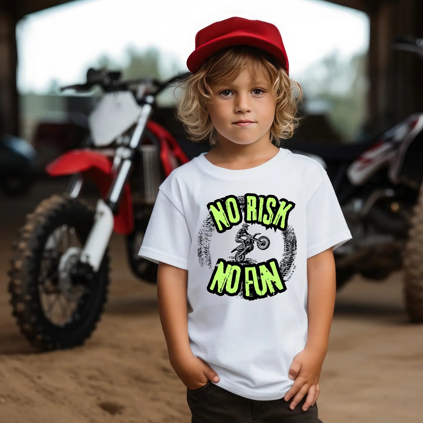 Toddler & Baby's No Risk No Fun White T-Shirt