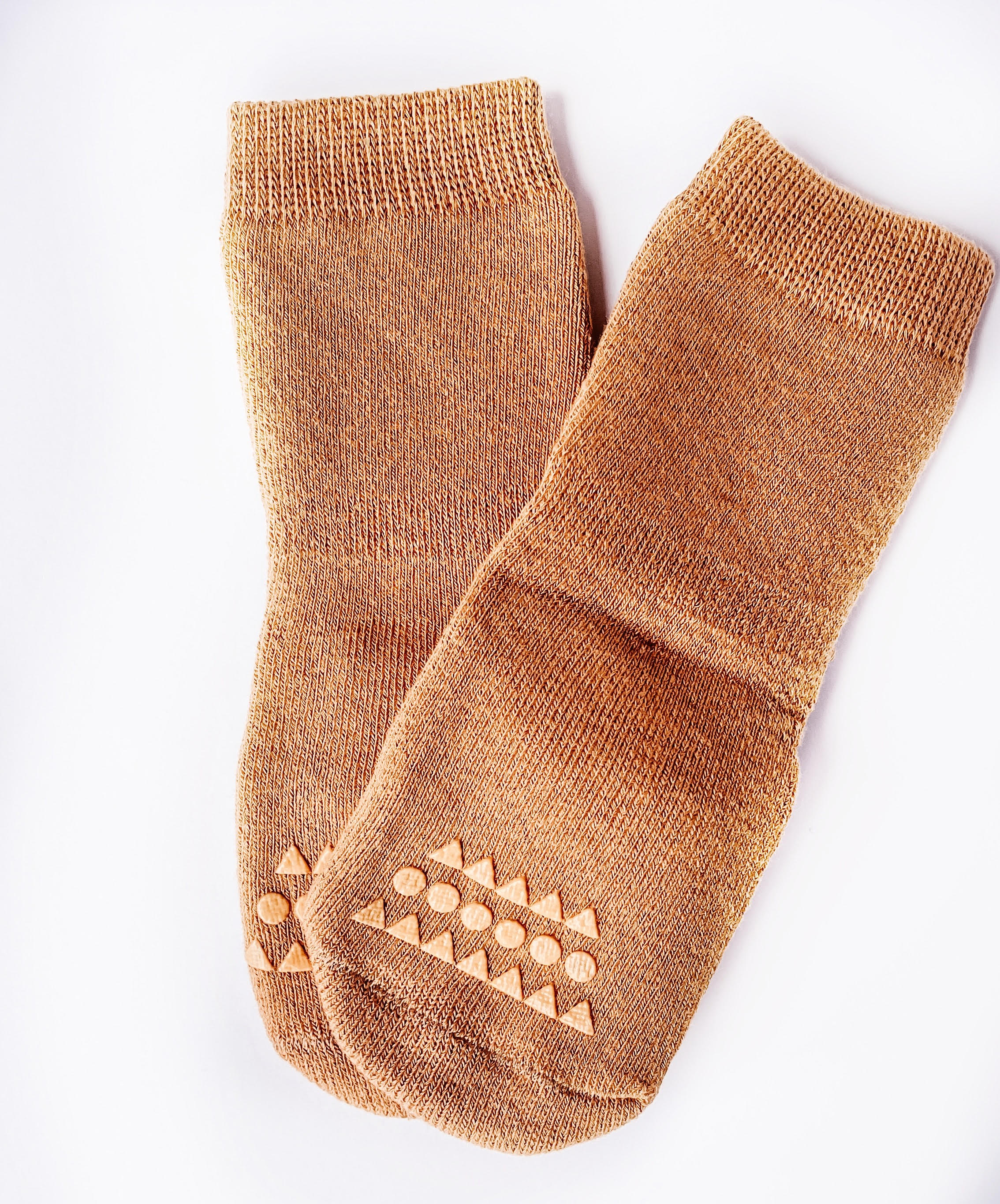 Infant Burnt Orange No-Slip Grippy Socks
