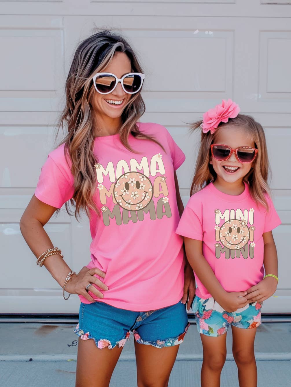 Mama & Mini Bubble Gum Pink Matching Twinning T-Shirts