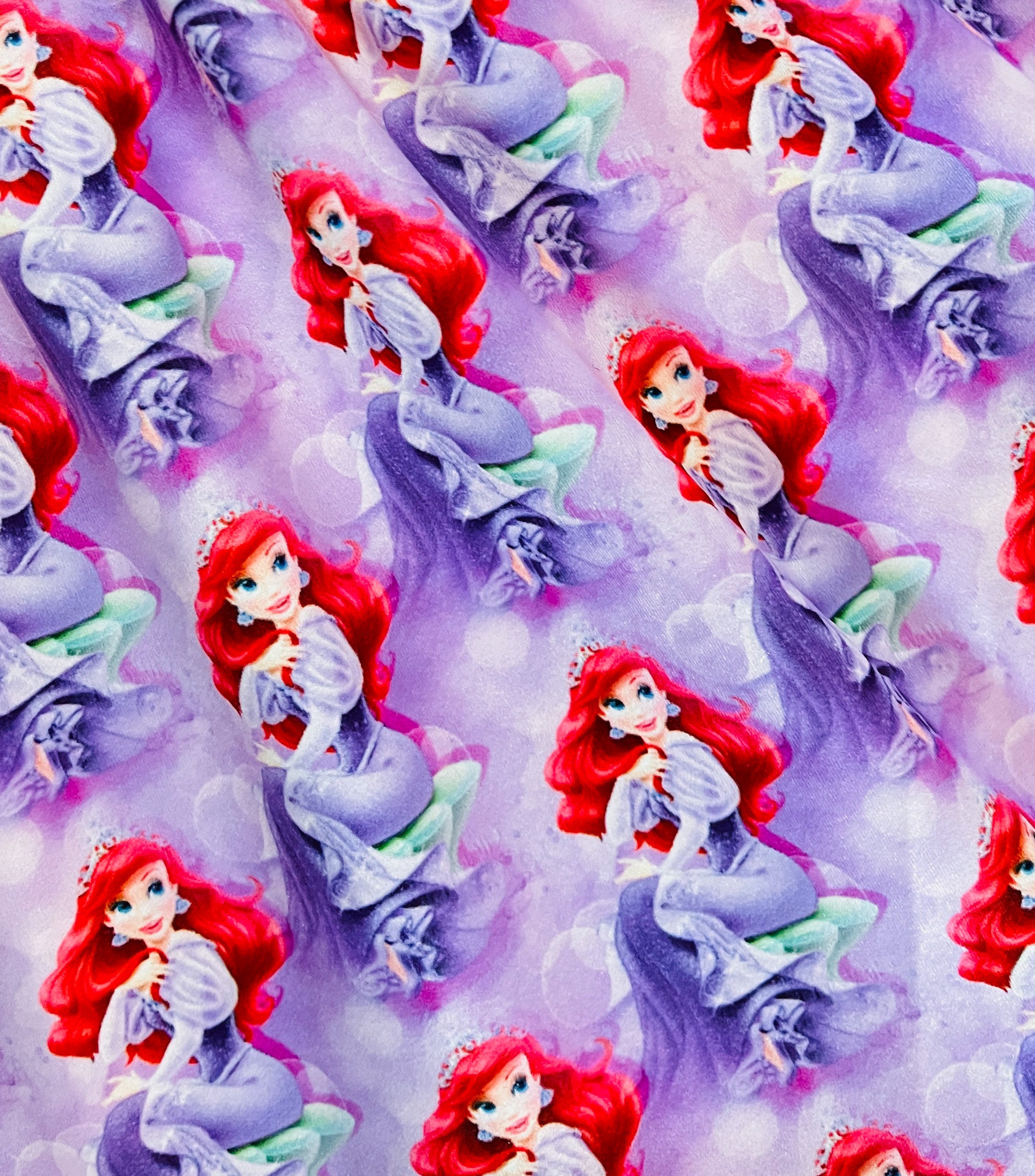 close up of Girls Fun Character Dresses - Purple Mermaid