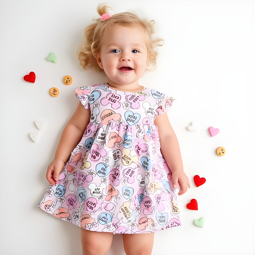Girls Fun Character Dresses - Heart Candies