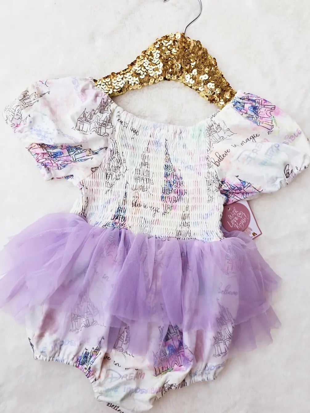Baby Tutu Twinning Character Dresses - Purple Castle