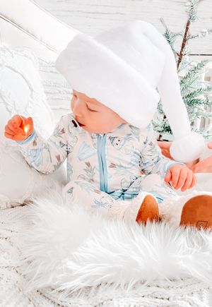Holiday Zippies Sleepers - Silly Snowman & Ice Mountains