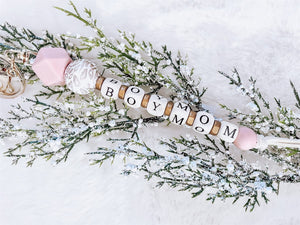 Trending Leopard Long Key Chain - Boy Mom - white leopard