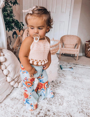 Sunflower Boho Bell Bottoms