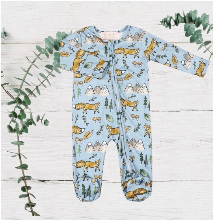 BEST SELLER - Boys Zippies Sleepers - Foxes & Mountains