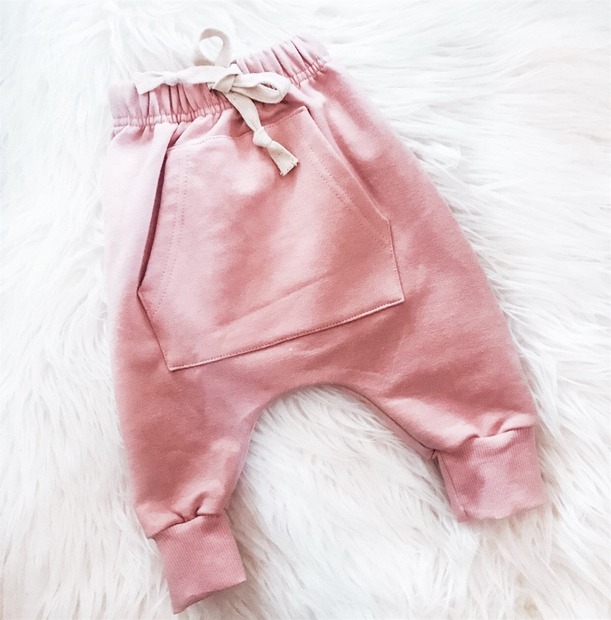 Kids Harem Pocket Jogger - Dusty Rose