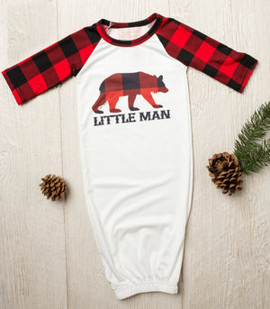 Little Man Buffalo Plaid Sleep Sack/Bag