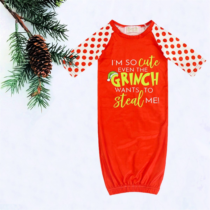 Baby Grinch Steal Me Sleep Sack