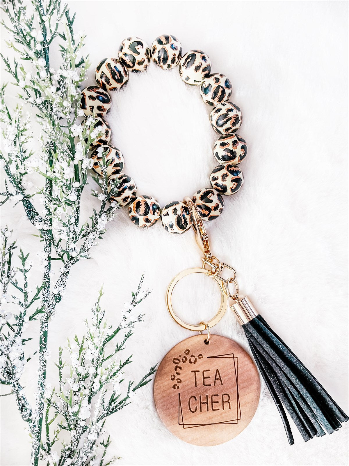 Trending Leopard Bracelet Key Chain - Teacher