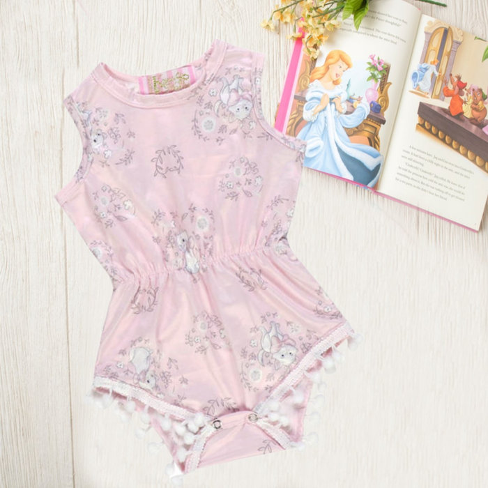 Baby Cats Pom Romper