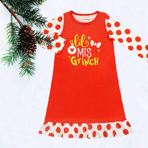Girl's Lil Miss Grinch Nightgown