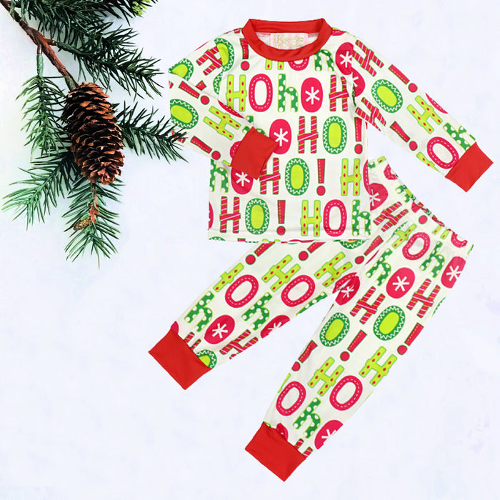 Ho Ho Ho Kids Christmas Pajamas