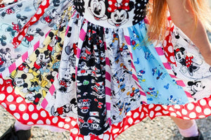 Mickey & Minnie Black & Red Spin Dress