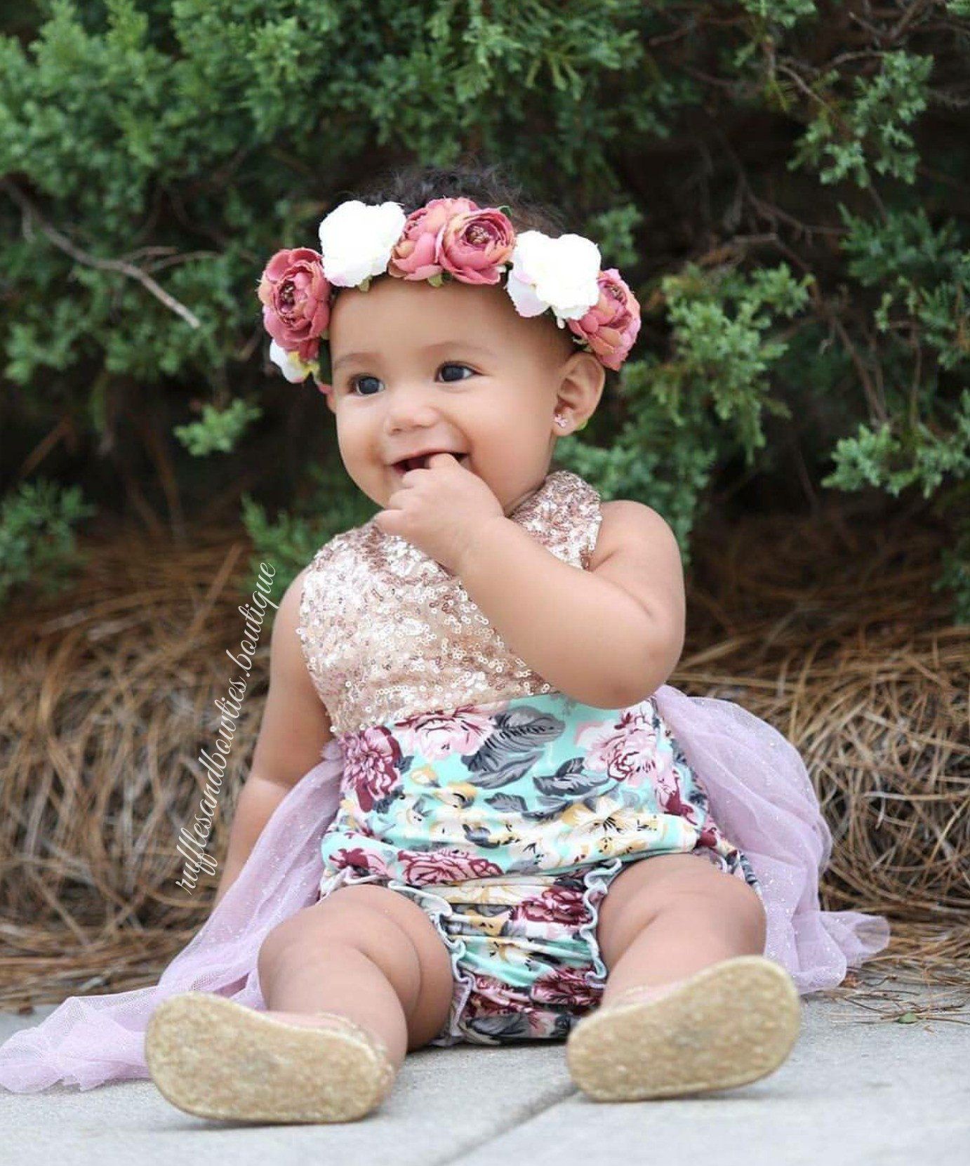 Aqua, Dusty Mauve & Gold Floral Tutu Romper - Vintage Floral Romper - Smash Cake - 1st Birthday - Second Birthday - Princess - Sparkle - Gold sparkle