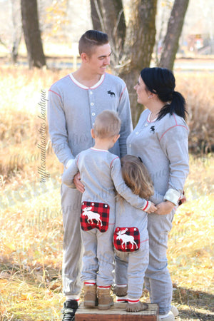 Hatley Family Matching Buffalo Plaid Moose Pajamas & Pjs