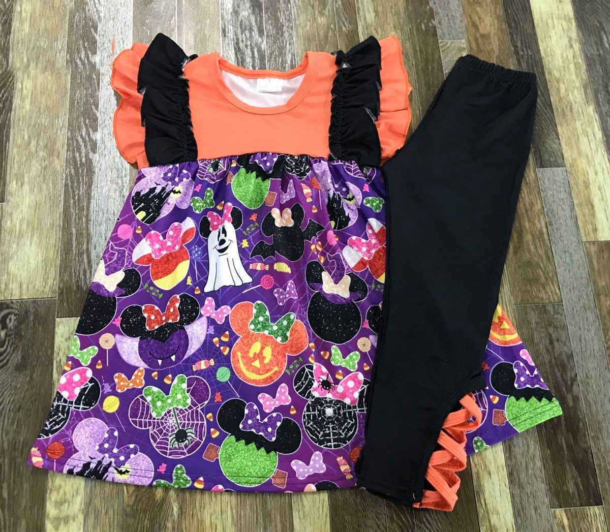 Purple Halloween Mouse - Black Pants - Fun Halloween Outfits