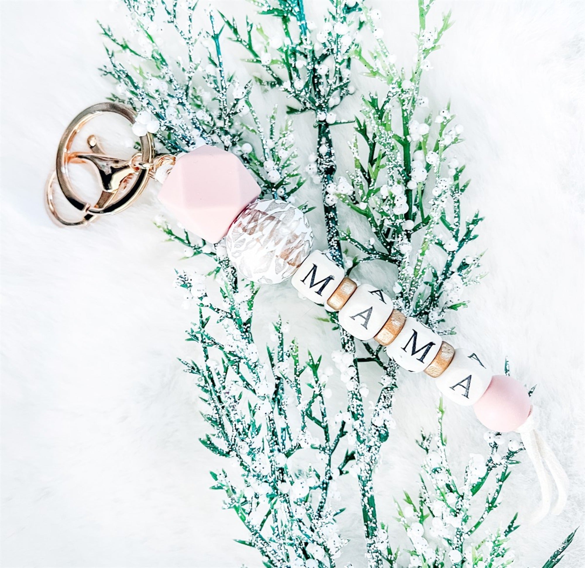 Trending Leopard Long Key Chain - Mama - white leopard