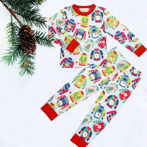 Ugly Sweaters Kids Christmas Pajamas