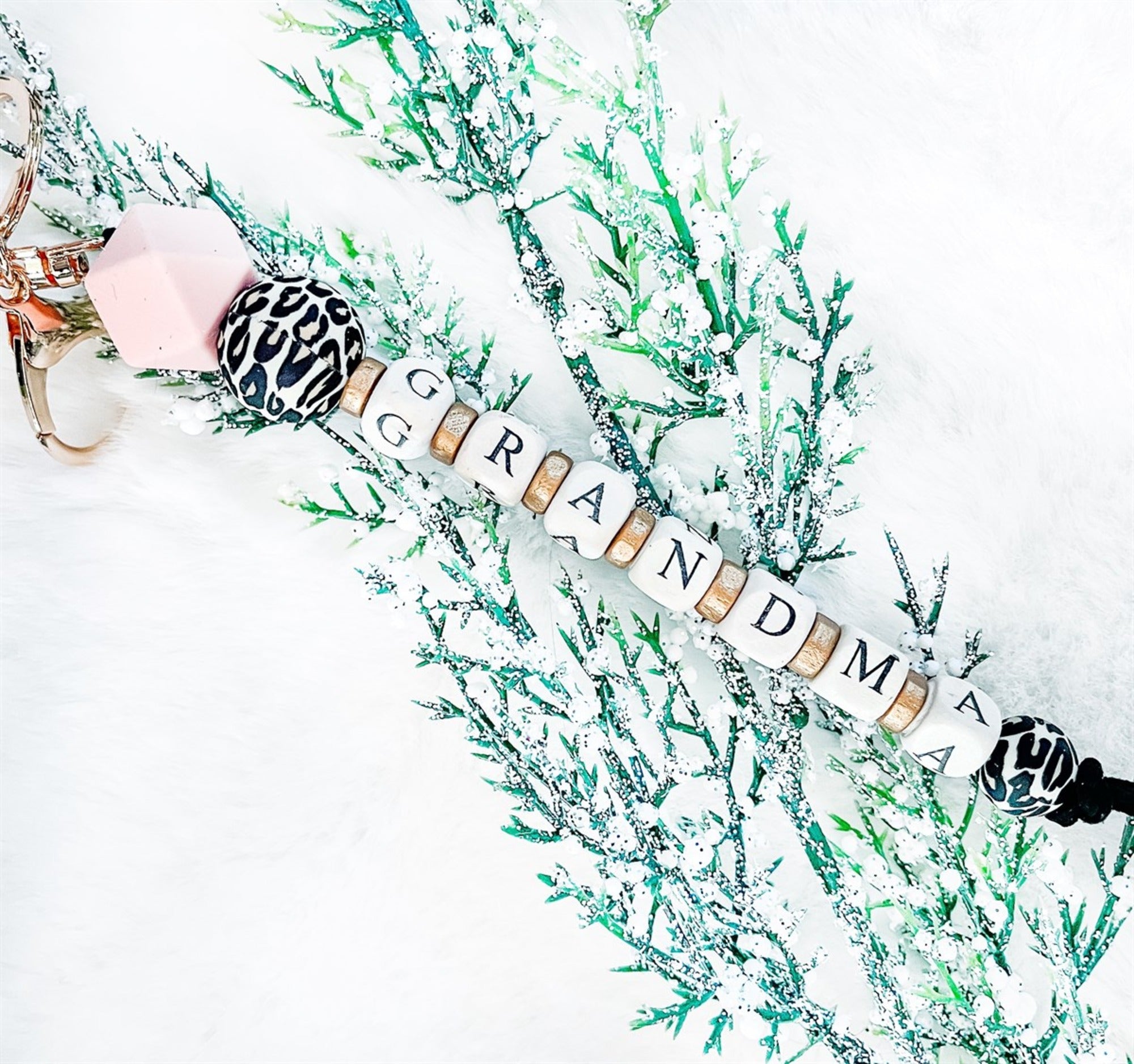 Trending Leopard Long Key Chain - Grandma - black leopard