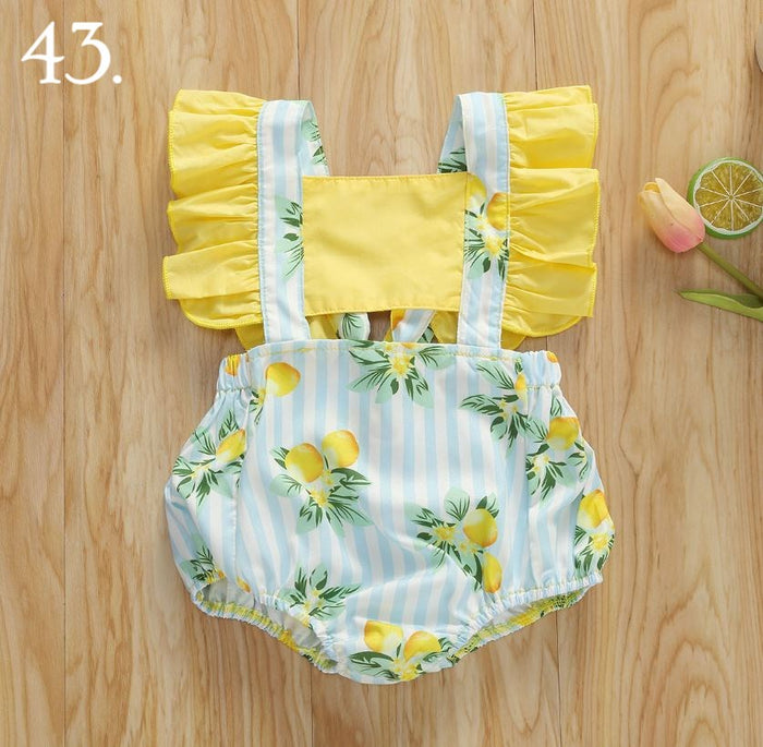 Lemon Peek A Boo Summer Romper