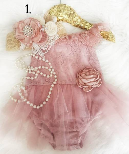 Mommy & Me - Ladies Dusty Rose Long Lace Duster Cardigan