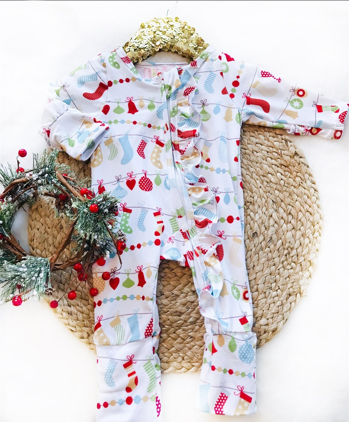 Baby Stocking Holiday Zipper Convertible Sleepers
