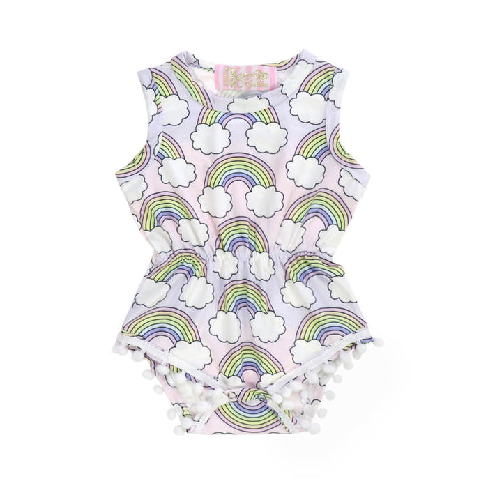 Kryssi Kouture Exclusive Magie Magic Rainbow Pom Romper