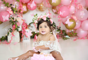 Girls Sweet Lace Off Shoulder Romper Bodysuit