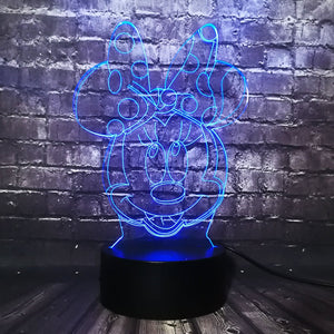 Minnie Head Led Plugin Light