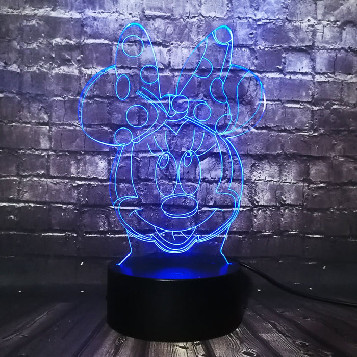 Minnie Head Led Plugin Light