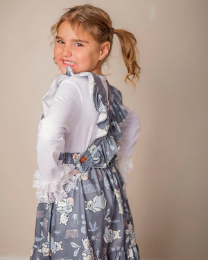 Nostalgic Pooh Bear Ruffle Jumper Dress