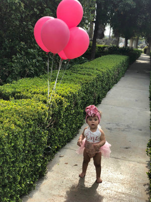 Darling Dazzle Rose Gold 1st Birthday Romper