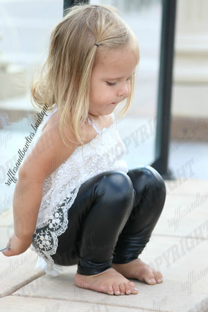 Jane Jett Black Fall Pleather Pants
