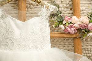 Kryssi Kouture Angelic Grace White Flower Girl Dress