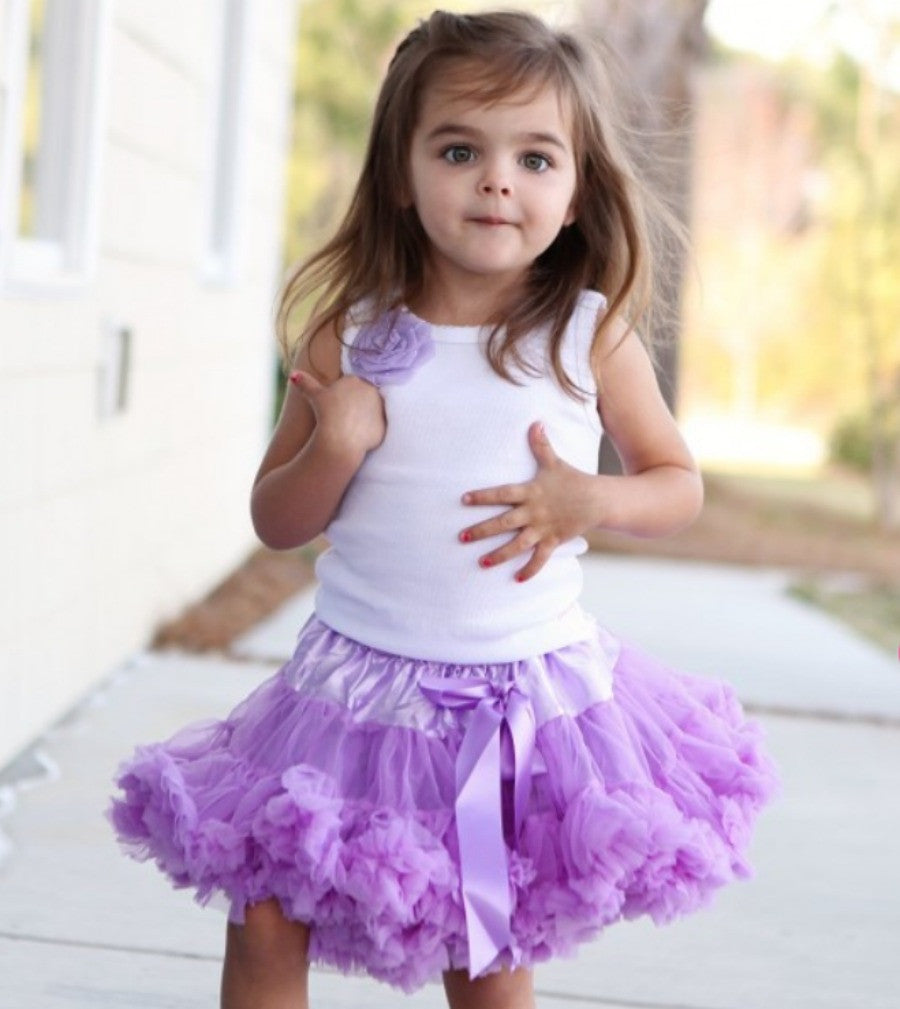 Soft Mauve Purple Tutu Pettie Skirt Bloomers - Pettie Coat - Birthday Outfit -  Birthday Outfit - Mermaid Birthday tutu - Ruffles & Bowties Bowtique - 2