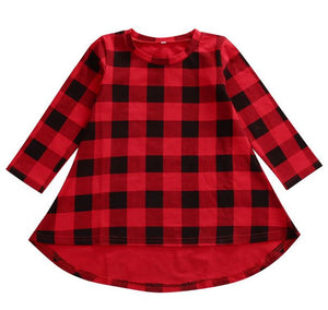 Girls Spencer Buffalo Plaid long sleeve Tunic - PRE ORDER 