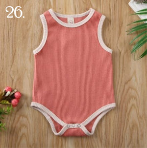 Coral Basic with White Edges