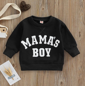 Black & White Mama's Boy Light Weight Sweatshirt