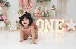 TOP SELLER - Primrose Rose Gold Sequin 2 Pc Birthday Set