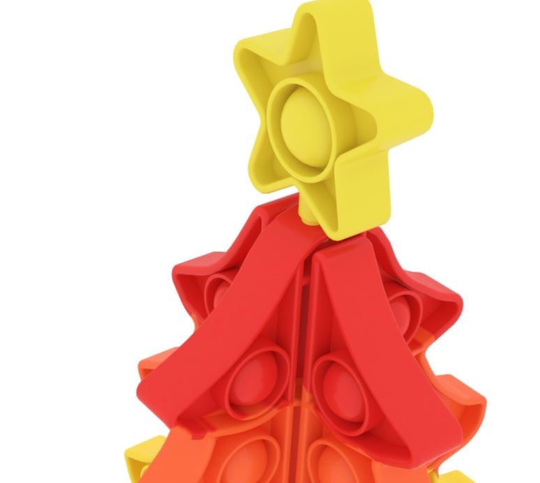 top of the rainbow pop it tree including star