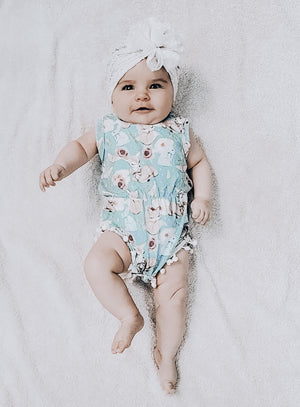 Kryssi Kouture Exclusive Forest Friends Pom Romper