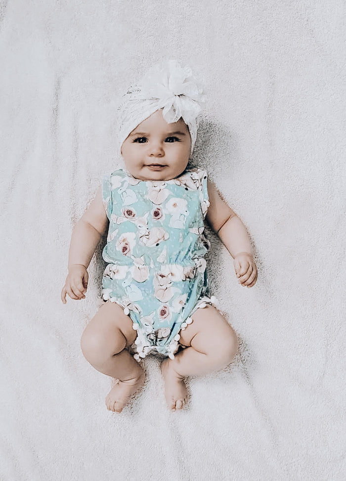 Kryssi Kouture Exclusive Maggie Forest Friends Pom Romper