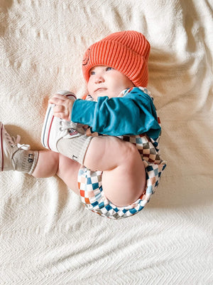 Theo & Me Multi Color Checkers Bubble Romper